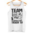 Team Trash Tv Raccoon Gray Tank Top