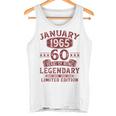 Vintage January 1965 60Th Birthday Tank Top