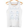 All I Want For Christmas Ist My Rest Blue Tank Top