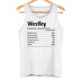 WESTLEY Nutrition Facts Name Definition Graphic Tank Top