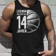 14Th Birthday Retro Basketball Player 14 Years Boy Boys Tank Top Geschenke für Ihn