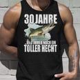 30 Jahre Und Noch Ein Toller Hecht Angler Birthday Tank Top Geschenke für Ihn