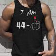 I Am 44 Plus 1 Middle Finger For A 45Th Birthday Tank Top Geschenke für Ihn