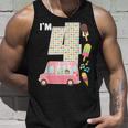 4Th Birthday Crew Ice Cream Truck I'm 4 Bday Ice Cream Party Camiseta sin mangas Regalos para él