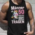 From 50 Can Wear Everything 50Th Birthday Slogan Humour Tank Top Geschenke für Ihn