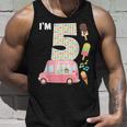 5Th Birthday Crew Ice Cream Truck I'm 5 Bday Ice Cream Party Camiseta sin mangas Regalos para él