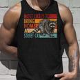 Adopt a Street Cat Tank Top - Funny Raccoon Lovers Gift Gifts for Him