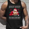 Advent Advent The Nose Burns X Xmas Christmas Santa Tank Top Geschenke für Ihn