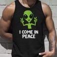 Alien I Come In Peace Space Rave Edm Music Alien Tank Top Geschenke für Ihn