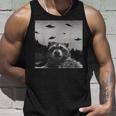 Alien UFO Raccoon Tank Top Gifts for Him