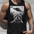 Alien UFO Raccoon Tank Top Gifts for Him