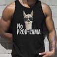 Alpaca With Sunglasses No Prob-Lama Hipster Lama Tank Top Geschenke für Ihn