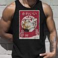 Anime Ramen Cat Retro Japanese Wooden Blockintage Kawaii Cat Tank Top Geschenke für Ihn