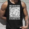 Aon Us Beiden Ist Klüger Als Du Ironie Statement Fun Tank Top Geschenke für Ihn