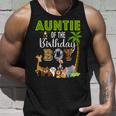Auntie Of The Birthday Boy Wild Zoo Theme Safari Party Tank Top Gifts for Him
