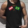 Austria Flag Brazilian Flag Austria Brazil Tank Top Geschenke für Ihn