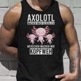 Axolotl Aquaristik Axolotlbreeder Tank Top Geschenke für Ihn