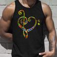 Bass Clef Heart I Love Music Bass Tank Top Geschenke für Ihn