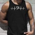 Bass Clef Heartbeat Bass Clef Bassist Tank Top Geschenke für Ihn