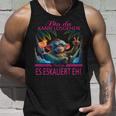 Bin Da Kann Losgehen Und Ja Es Eskaliert Eh Kostüm Affe Fun Tank Top Geschenke für Ihn
