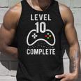 Birthday Boy 10 Years Gamer Level 10 Complete Tank Top Geschenke für Ihn