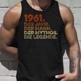 Birthday intage 1961 Man Myth Legend Tank Top Geschenke für Ihn