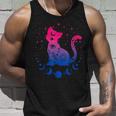 Bisexual Astrology Cat Colours Of Bi Pride Flag Tank Top Geschenke für Ihn