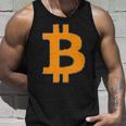 Bitcoin Logo Small Simple Subtle Little Centred Tank Top Geschenke für Ihn