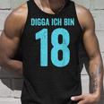 Blue Digga Ich Bin 18 Jahre Junge 18Th Birthday Tank Top Geschenke für Ihn