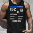 Boarding Pass Ibiza Ibz Flight Ticket Ibiza Tank Top Geschenke für Ihn