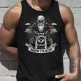 Born To Ride Biker Motorcyclist Slogan Tank Top Geschenke für Ihn