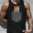 Capybara In Chest Pocket Capybara Tank Top Geschenke für Ihn