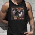 Cat Meme Portrait Ich Denke Nicht Also Bin Ich Nicht Bin Ich Nicht Tank Top Geschenke für Ihn