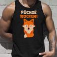 Children's With Fox Rocks Red Fox Pack Tank Top Geschenke für Ihn