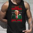 Make Christmas Great Again Santa Trump Christmas Ugly Tank Top Geschenke für Ihn