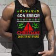 Christmas Slogan 404 Error Sweater Not Found Ugly Christmas Tank Top Geschenke für Ihn