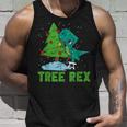 Christmas Tree Rex Dinosaur Fan Children's Christmas Tree Tank Top Geschenke für Ihn