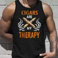 Cigars Are My Therapy Smoker Saying Cigar Smoke Tobacco Tank Top Geschenke für Ihn