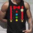 Clown Costume With Braces Bow Tie For Carnival Fancy Dress Tank Top Geschenke für Ihn