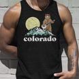 Colorado Banjo Bear Retro Style Mountains Sketch Tank Top Gifts for Him