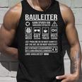 Construction Site Traces Of Sarcasm Included Construction Manager Tank Top Geschenke für Ihn