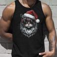 Cool Christmas Cat Santa Christmas Fun Tank Top Geschenke für Ihn