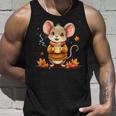 Cute Mouse With Autumn Graphic Tank Top Geschenke für Ihn