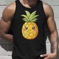 Cute Pineapple Face Kawaii Style Tank Top Geschenke für Ihn