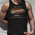 Das Ist Ein Assmann Ding Das Würdest Du Nicht Verstehen Assmann Name Tank Top Geschenke für Ihn