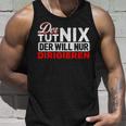 With Der Tut Nix Der Will Nur Conductor Motif Tank Top Geschenke für Ihn