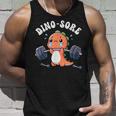 Dino Sore Gym Workout Fitness Weights Dinosaur Gym Tank Top Geschenke für Ihn