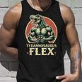 Divertido Bodybuilder Tyrannosaurus Flex Gym T-Rex Dinosaur Camiseta sin mangas Regalos para él