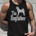 The Dogfather Akita Inu Dog Silhouette Tank Top Geschenke für Ihn