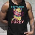 Don't Worry Be Furry I Furry Fandom Cosplay Tank Top Geschenke für Ihn